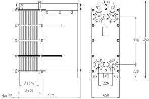 Пластинчатый разборный теплообменник SWEP GX-26P