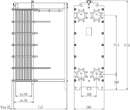 Пластинчатый разборный теплообменник SWEP GC-51N