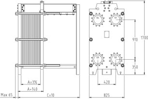 Пластинчатый разборный теплообменник SWEP GC-60S