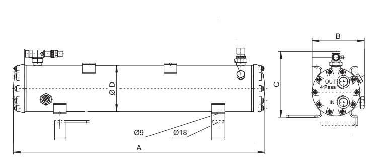 Кожухотрубный теплообменник BITZER F392T
